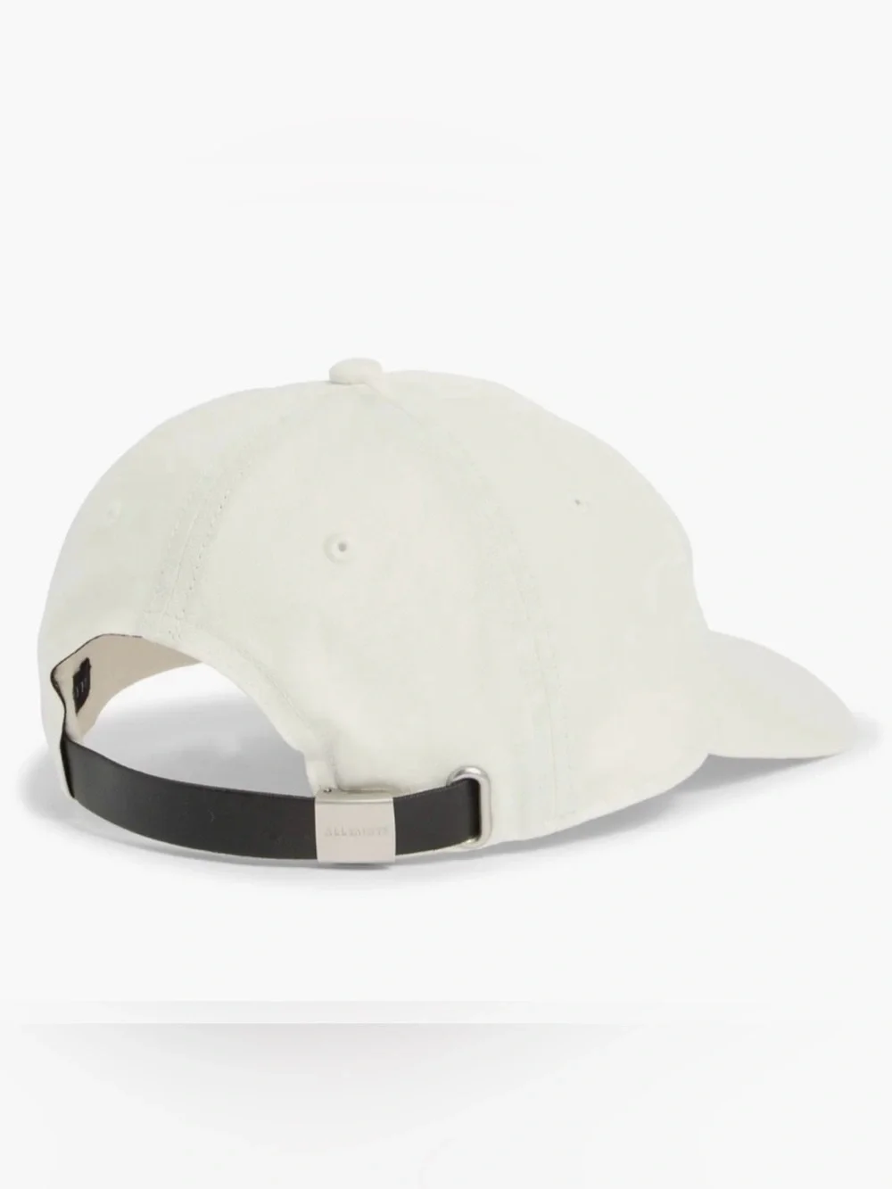 All Saints White Cream Baseball Cap with Embroidered Logo